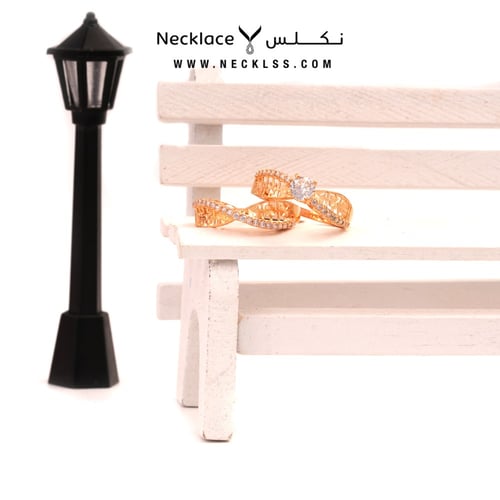 خاتم ذهب عيار 21 لازوردي (RNLZ.0235)