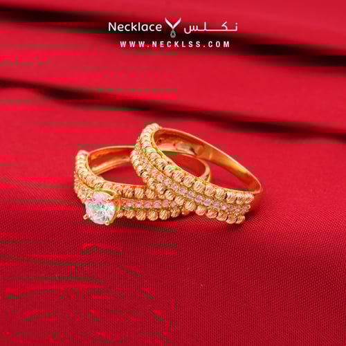 خاتم ذهب عيار21 لازوردي (RNLZ.0252)