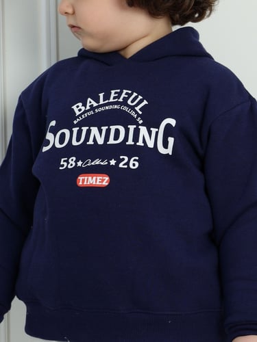 طقم ولادي شتوي كحلي بطبعة MT-21