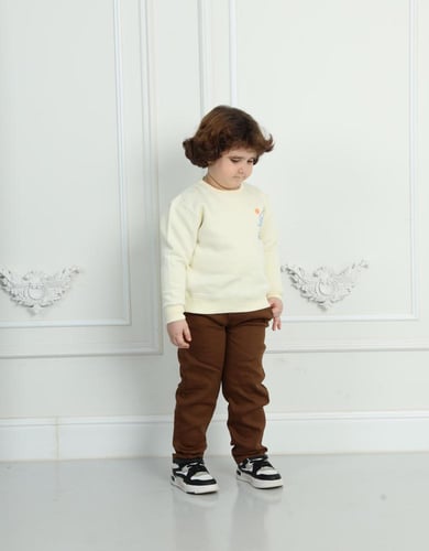 طقم ولادي شتوي كاجوال بطبعة MT-2