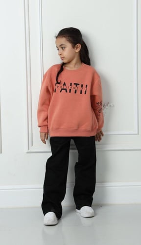 طقم بناتي شتوي بطبعة فيث MT-9