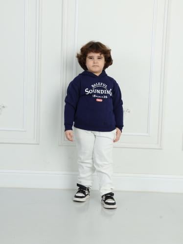 طقم ولادي شتوي كحلي بطبعة MT-21