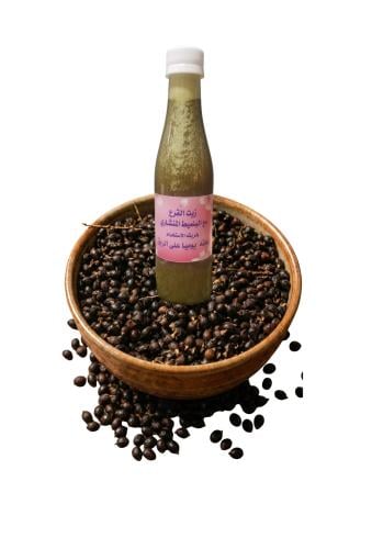 زيت بذور القرع المخلوط مع مستخلص البلميط المنشاري