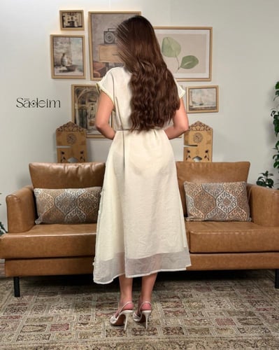 جلابية سكري بنقوش ناعمة نافرة