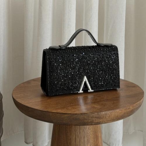 A luxurious evening bag with shimmering details