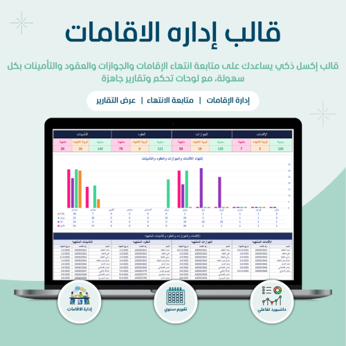 قالب إداره الإقامات والجوازات والعقود والتأمينات -...
