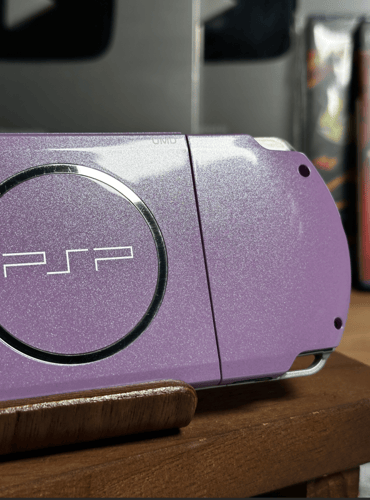 PSP 3000 Lilac Purple Monster Hunter Airou Village...