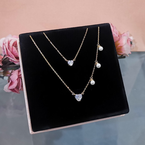 تشوكر فضة عيار 925 تصميم الماس