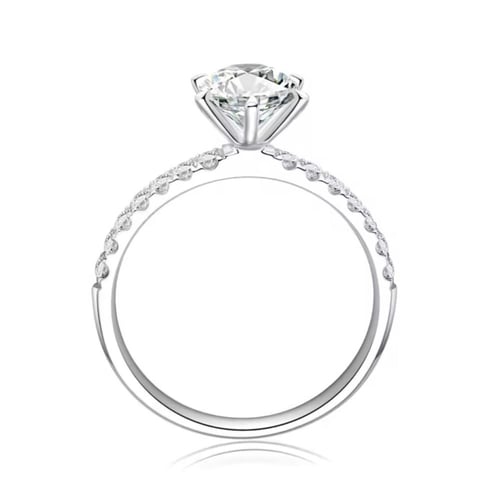 خاتم مرصع بحجر الزركون