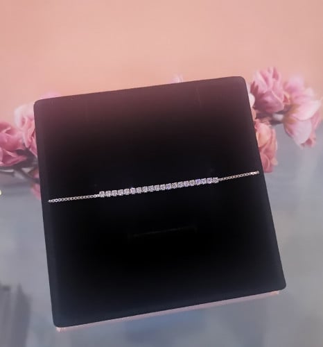 اسوارة فضة عيار 925 تصميم الماس