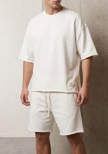 طقم شورت رجالي اوفر سايز