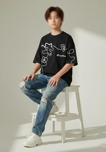 تيشرت ولادي اوفر سايز