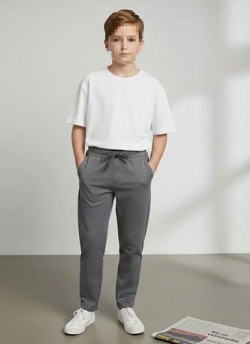 بنطلون قطن ولادي اوفر سايز