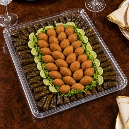 صينية ورق عنب مع كبة لحم ميني للحفلات والمناسبات ا...