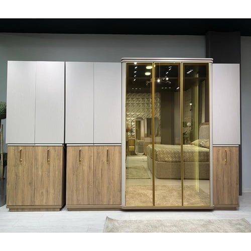 غرفة نوم لاتي – 8 قطع بتصميم تركي فاخر