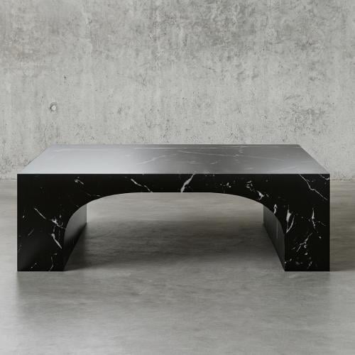 طاولة قهوة أسمنت هندسي مركب بديل الرخام جوما - اسو...