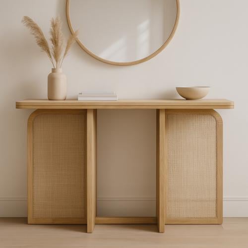 كونسول خشب طبيعي هندي كلارا