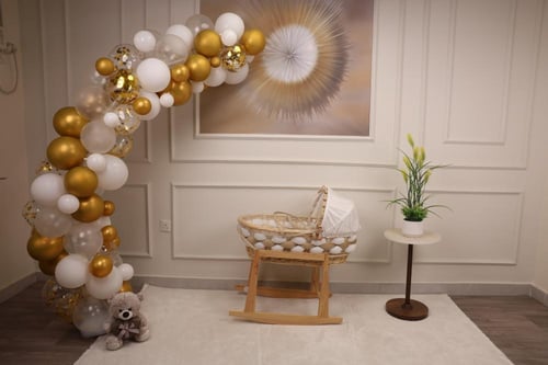 سلة موسى خيزران خشبي ضفيرة بيبج