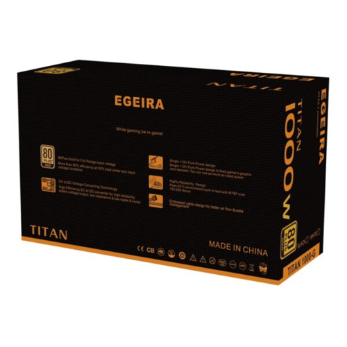 Egeira 1000W 80-Plus Gold ATX 3.1 PCIE 5.1 1000-G...