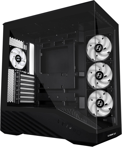 LIAN LI V100R CASE 4ARBG FANS PRE-INSTALLED - BLAC...