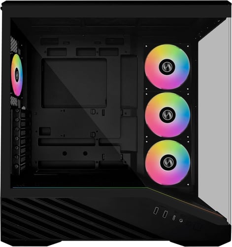 LIAN LI V100R CASE 4ARBG FANS PRE-INSTALLED - BLAC...