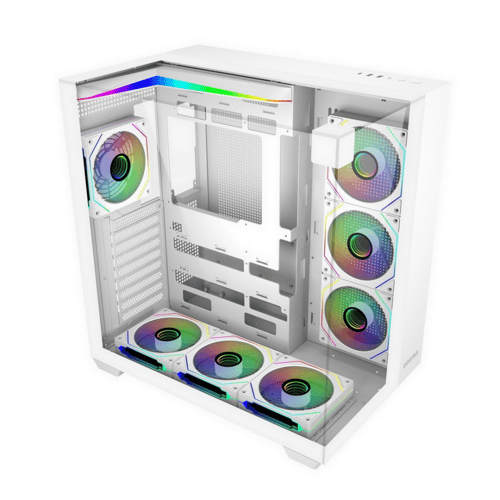Egeira Galaxy 7 White ATX Gaming Computer Case USB...