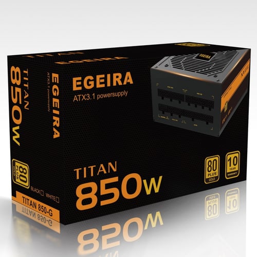 Egeira 850W 80-Plus Gold ATX 3.1 PCIE 5.1 850-G TI...