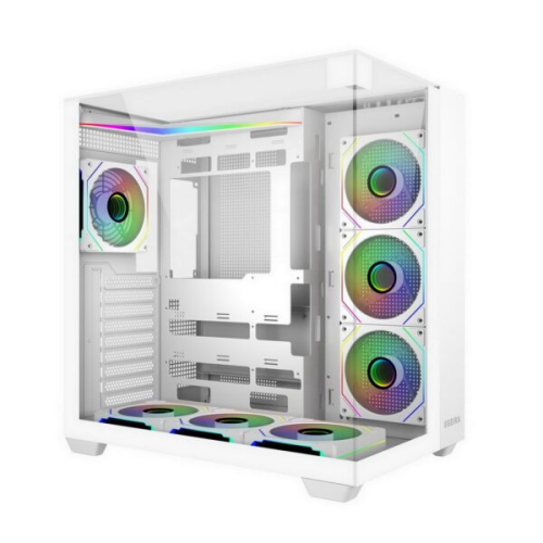 Egeira Galaxy 7 White ATX Gaming Computer Case USB...