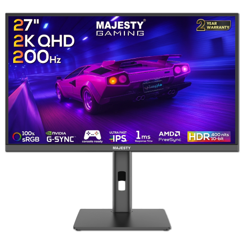 شاشة كمبيوتر ماجيستي 27 بوصة – QHD 2K، 144Hz