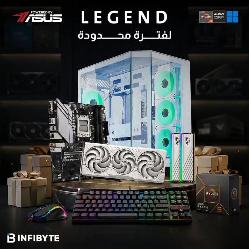 تجميعة LEGEND Gaming PC | أناقة اللون الأبيض بقوة...