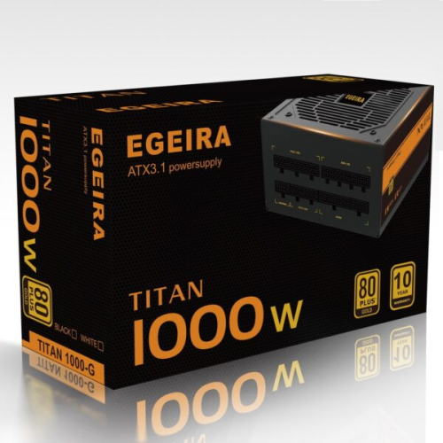 Egeira 1000W 80-Plus Gold ATX 3.1 PCIE 5.1 1000-G...