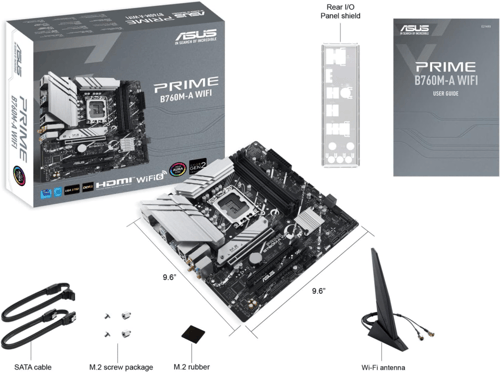 ASUS PRIME B760M-A WIFI Intel B760 LGA1700 DDR5 72...