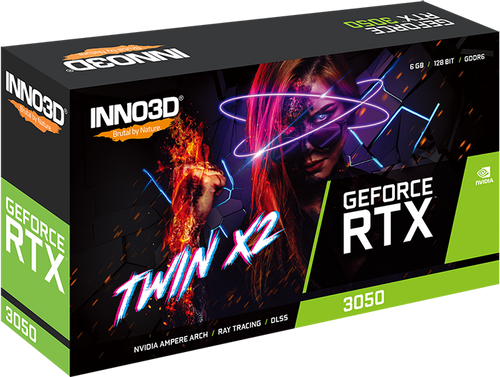 INNO3D Nvidia Geforce RTX 3050 6Gb Twin X2 Gddr6