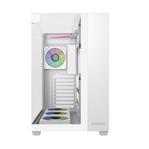 Egeira Galaxy 4 White ATX Gaming Computer Case USB...