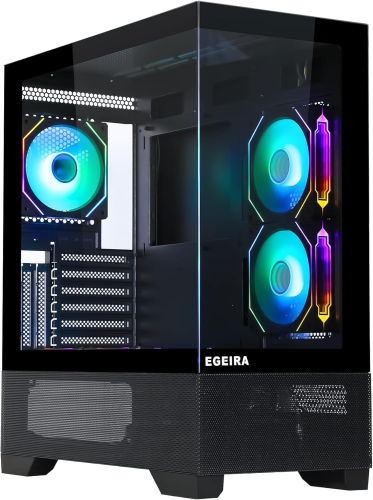 Egeira Gaming Case ECLIPSE Black with 5 ARGB Fans