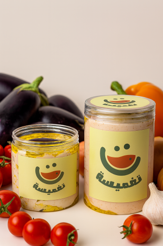 تغميسة لبنة بالباذنجان المشوي