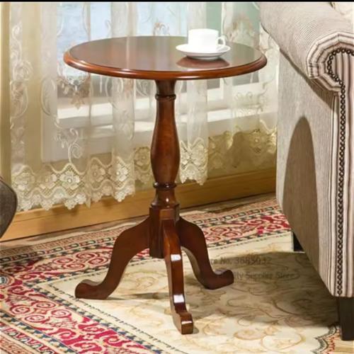 طاولة مستديرة صغيرة من الخشب الصلب، أريكة أمريكية...