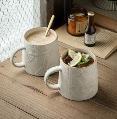 الإبداعية السيراميك فنجان القهوة النحت السمسم المز...