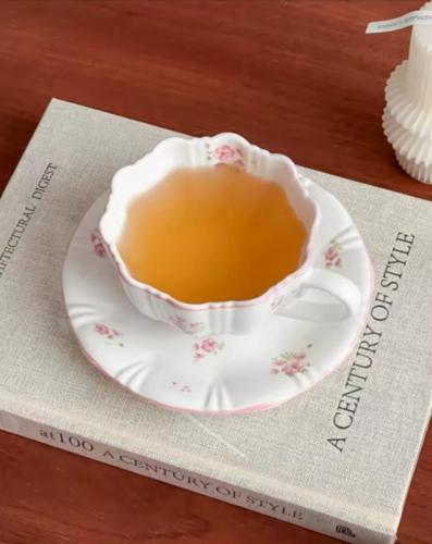 أزهار الكرز الوردي الأوروبي أكواب كوب بورسلين وصحو...