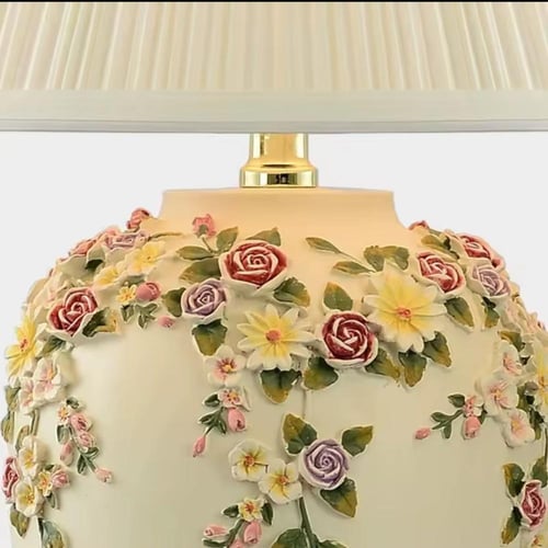 غرفة نوم رعوية دافئة ورومانسية لمبة مكتب الزفاف غر...