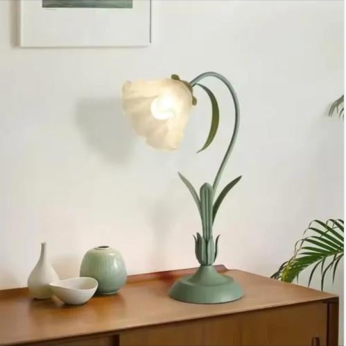 الفرنسية رومانسية زهرة لمبة مكتب الرجعية جو الشعور...