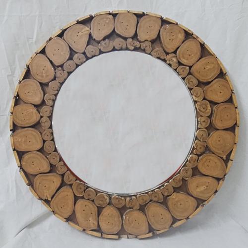 مرايا ديكور خشب طبيعي