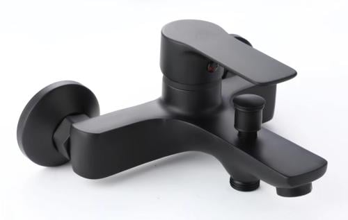 Black shower mixer