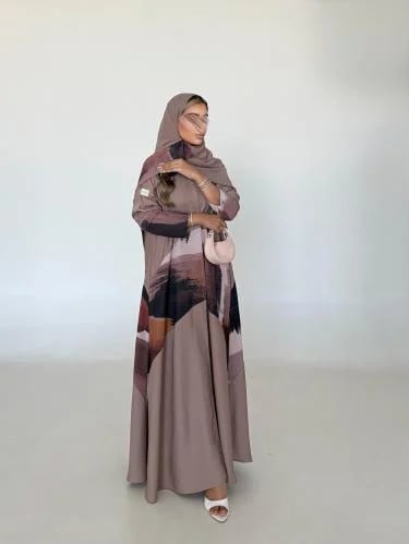 عـباية ملـونه شيفون #55