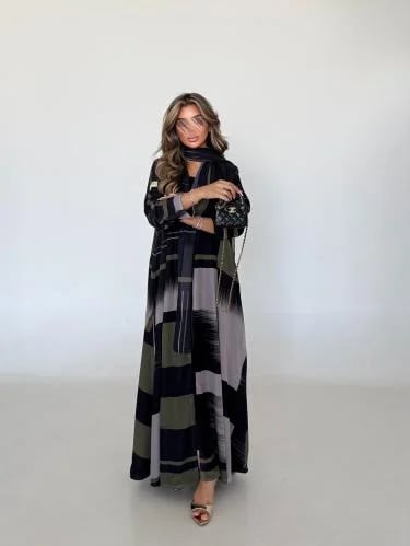 دبل فيس شيفون أسود #53