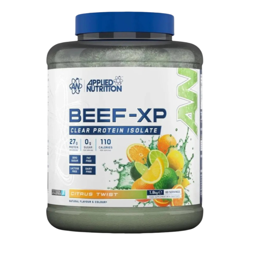 ابلايد نيوترشين بيف-إكس بي بروتين معزول بنكهة الحمضيات (1.8 كجم) - Applied Nutrition Beef-XP
