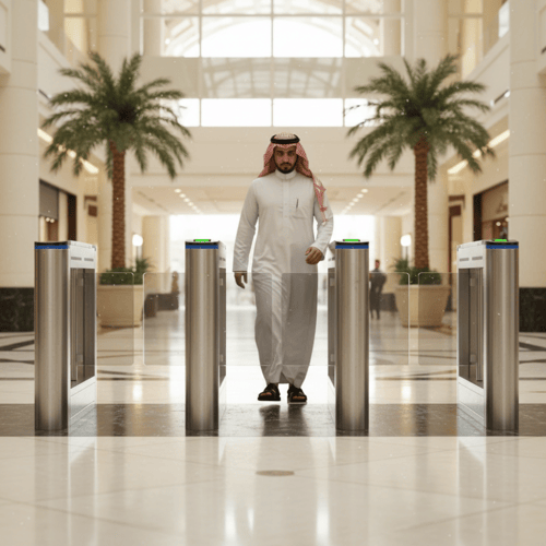 بوابة دخول وخروج أفراد Swing Turnstile مزدوجة – SL...