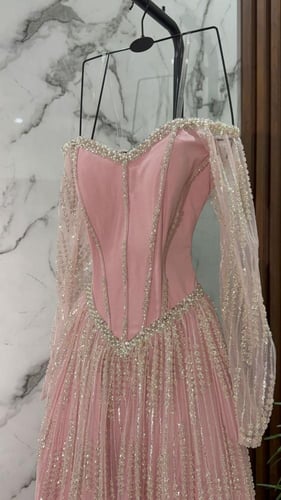 فستان بنك فخم سهره