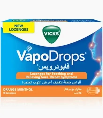 Vicks Fabudrobs 16 tablets menthol with orange