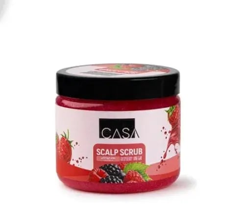 Strawberry vinegar scrub for cleaning the scalp an...